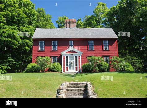 An Old Colonial Style Home In The Town Of Sandwich Cape Cod