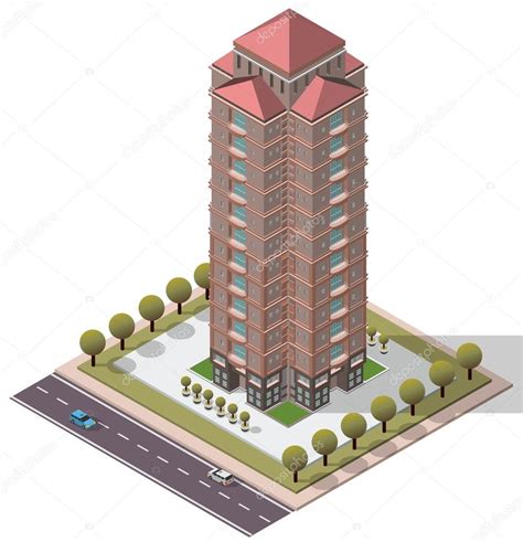 Vector Isometric Flats Apartment Stock Vector Image By ©noisyfish 88606356