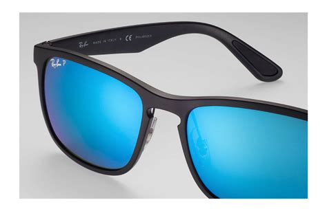 Ray Ban Polarized Blue Mirror Chromance Aviator Sunglasses 331584 Ray