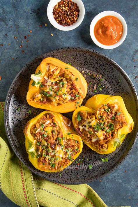 Yes, in small amounts peas are perfectly fine for your feline friend. Spicy Vegetarian Stuffed Peppers - Recipe - Chili Pepper ...