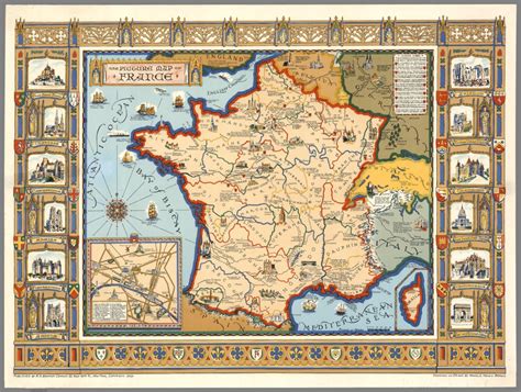 A Picture Map Of France David Rumsey Historical Map Collection