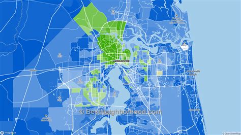 Race Map For Jacksonville Fl And Racial Diversity Data