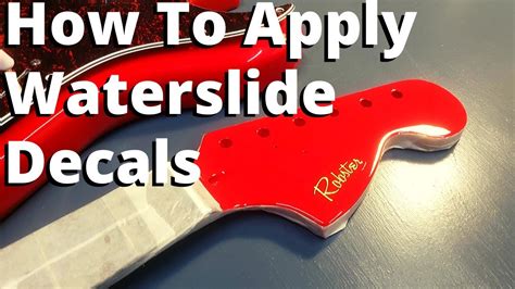 With three steps, you can get your car window decals in place and ready to go. How To Apply Waterslide Decals To A Guitar Headstock ...