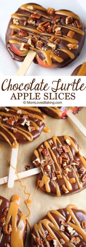 I'm so titillated for cooler windward and all the luscious expire flavors! Chocolate Turtle Apple Slices | Recipe (With images ...