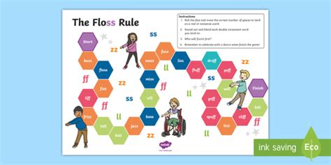 Floss Rule Board Game Teacher Made