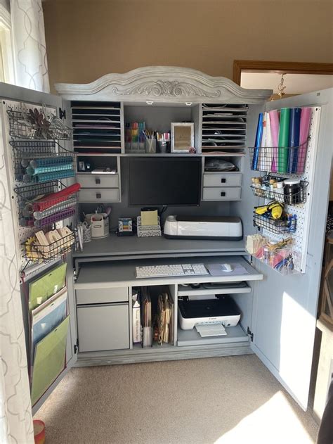 Save today's cricut craft room video covers grouping and filling your mat with images. Turn a $60 Computer Armoire into a Cricut Craft Cabinet ...