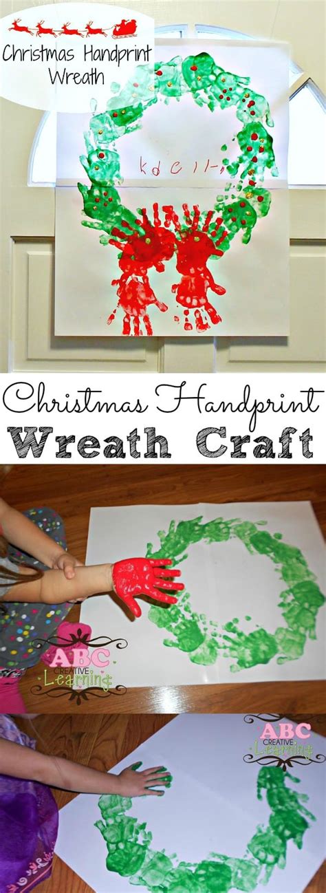 Easy Christmas Handprint Wreath Craft Simply Today Life