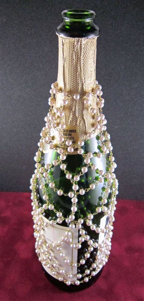 Vintage Beaded Chain Wine Bottle Jewelry Decorative Wine Etsy Wine
