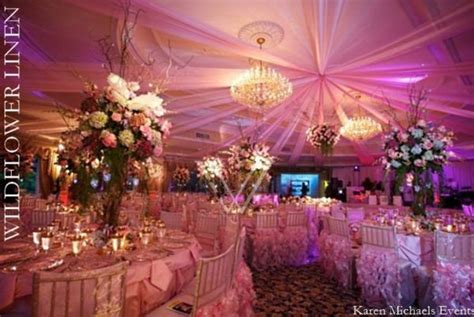 Pink Wedding Decorations Wedding Hall Decorations Pink Wedding Receptions