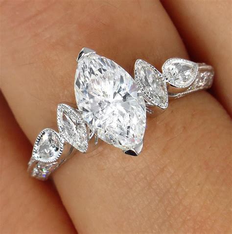 Gia 162 Carat Marquise Diamond Engagement Wedding Anniversary Ring At 1stdibs