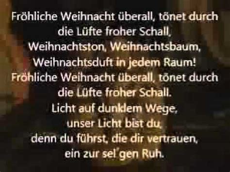 Weihnachtslieder Fröhliche Weihnacht überall Text - YouTube