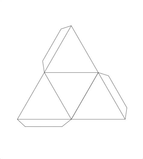 Printable D Pyramid Template