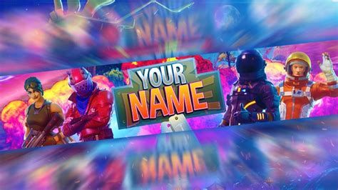 Just go to the youtuber you like for learning some skills from him! Fortnite: *FREE* Channel Art Banner Template [Photoshop ...