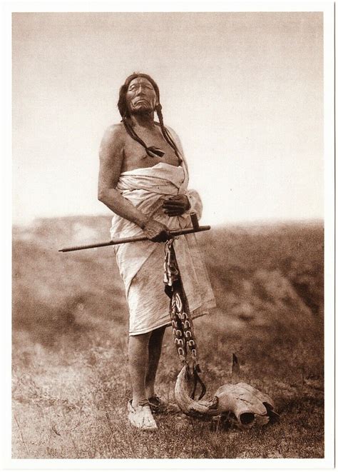 slow bull oglala lakota medicine man native american modern postcard topics cultures