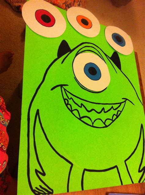 Pin The Eye On Mike Monster Inc Birthday Monster Inc Party Monsters