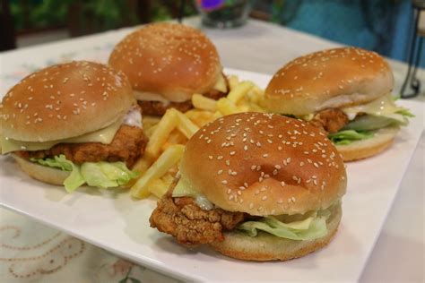 Must prepare mustard sauce it comments posted by users for hunter beef burger with mustard sauce recipe SPICY CHICKEN DELUXE BURGER BY SHIREEN ANWAR IN EVENING ...
