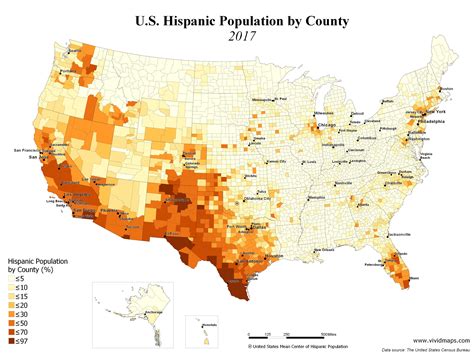 Malaysian ethnic composition in in 2010 and 2040 (dosm, 2016). U.S. Hispanic Population by County (1990 - 2017) | Map ...