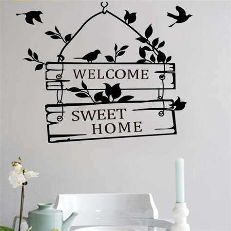 Welcome To Our Home Wall Sticker Wallpaper Door Wall Stickers