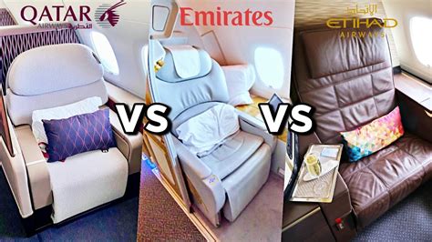 EMIRATES Vs QATAR Vs ETIHAD A380 First Class YouTube