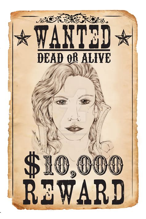 WANTED: Dead or Alive by ElysianImagery on DeviantArt png image