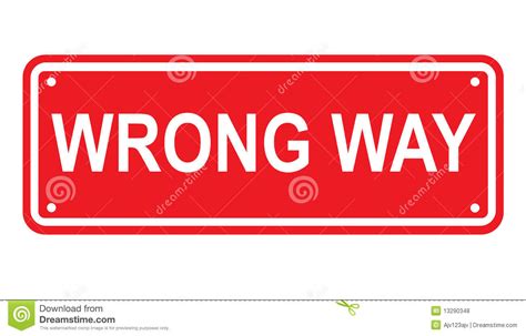Wrong Way Or No Entry Sign Or Symbol Vector Illustration