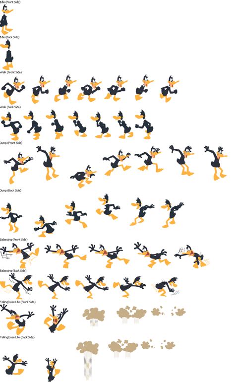 The Spriters Resource Full Sheet View Looney Tunes Daffys Studio