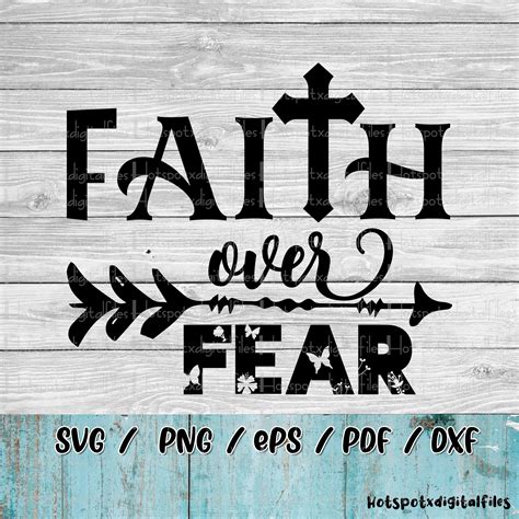 Faith Over Fear Svg Christian Svg Cricut Bible Verse Svg Etsy In 2021