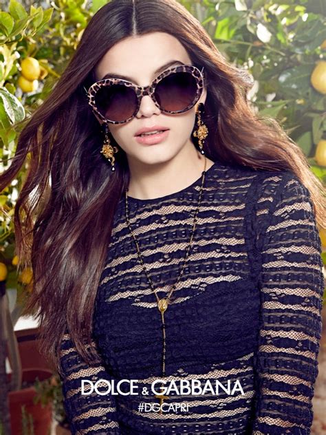 Dolce And Gabbana Eyewear Springsummer 2017 Campaign Featuring Sonia Ben Ammar