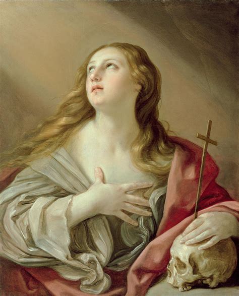 The Penitent Magdalene Painting By Guido Reni