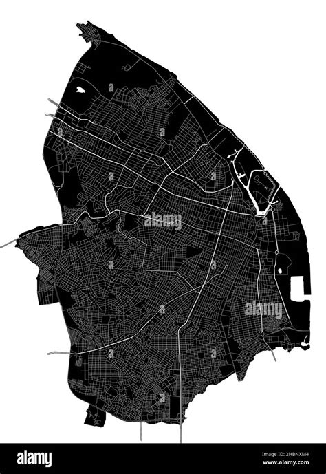 Barranquilla Colombia High Resolution Vector Map With City Boundaries