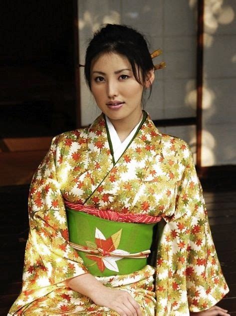 Takako Kitahara In Kimono And Obi Japan Traditional Japanese Kimono