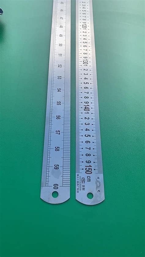 Large One Meter Ruler 15m Metal Steel 60 Measure Rule 150cm 1500mm