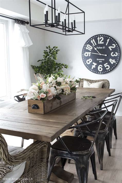 The chandelier or pendant above your dining table isn't always the only light fixture in the room — designers actually advise against having a single light source — but it probably will be the most visible and make the biggest impact. DIY Faux Floral Arrangement: Feminine Yet Rustic Crate