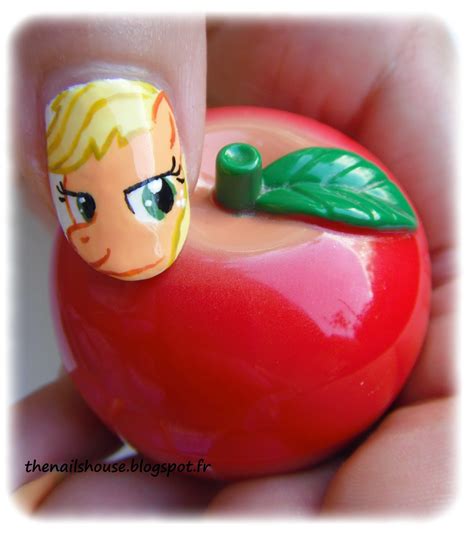 Applejack Little Pony Nail Art The Nails House