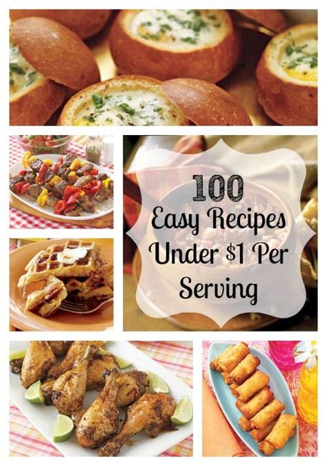 In fact, cooking the meal yourself is not only more economical than ordering in, but it's also healthier, too.instead of picking up the phone, rely on streamlined recipes like the ones in this carefully. 100 Cheap and Easy Recipes Under $1 Per Serving! Awesome ...