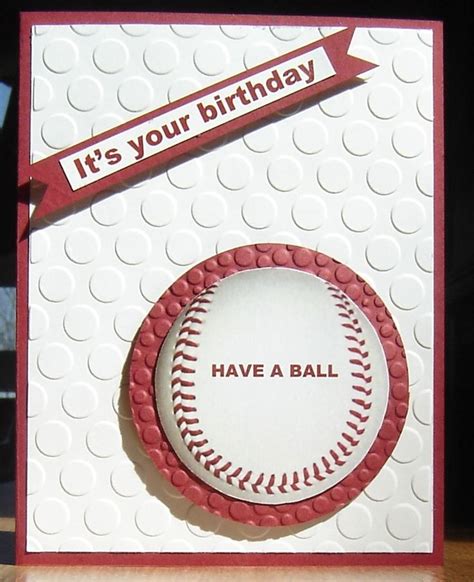Baseball Birthday Card Kids Birthday Cards Homemade Birthday Cards