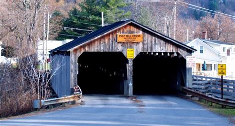 Pulp Mill Covered Bridge Middlebury Vt Covered Bridges Pulp Mill