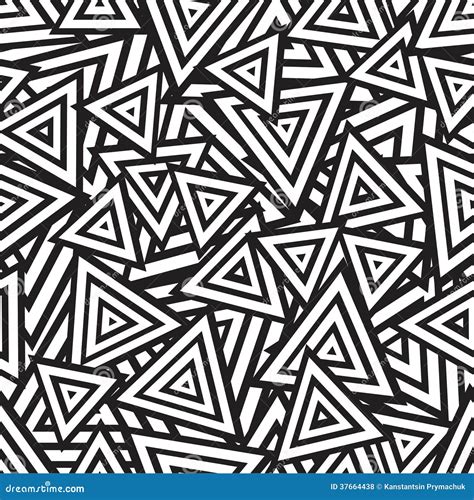 Abstract Black And White Seamless Pattern Vector Stock Vector