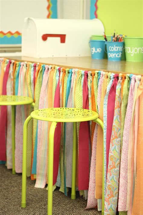 No Sew Table Skirt Tutorial Differentiated Kindergarten