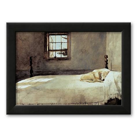 This fine art archival pigment print is a high quality reproduction of wyeth's 1965 original watercolor, master bedroom.in this serene scene, wyeth family dog, rattler, peacefully naps on andrew wyeth's bed. Art.com | Master bedroom art, Andrew wyeth, Bed picture