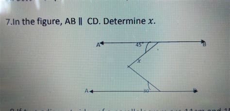 in the figure ab ∥ cd determine x