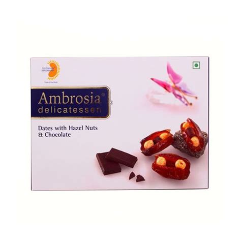Buy Ambrosia Delicatessen Dates With Hazel Nuts Chocolate Online At