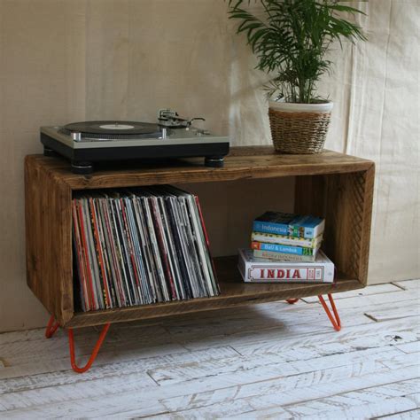 Starting at $150 this piece can be custom built to you record player. Record Player Stand LP Storage Unit TV Stand Made From ...