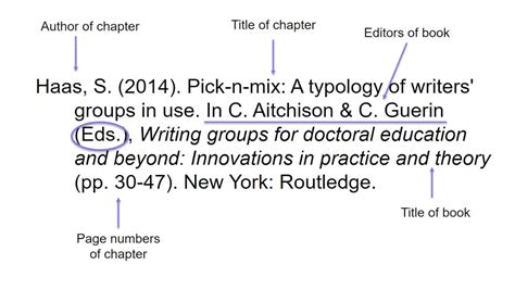 Examples include ebooks, books in print and books from a database. Apa 6th Referencing Books And Book Chapters