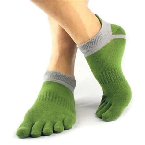 6 Colors Men S Cotton Toe Sock Pure Five Finger Socks Breathable For Dropshipping Men S Socks