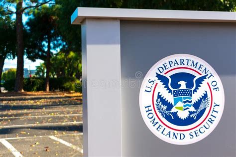 United States Department Of Homeland Security Dhs Seal Editorial Image