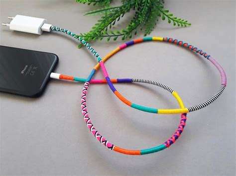 Wrapped Yarn Charger Cable Handmade Lightning Cable Etsy Uk Artofit