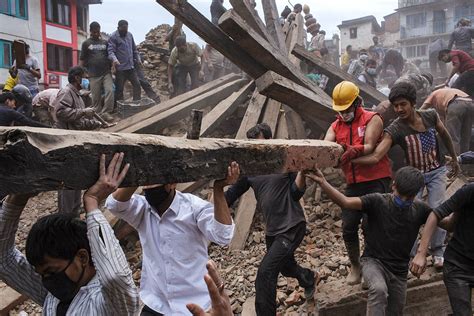April 2015 Nepal Earthquake In Kathmandu