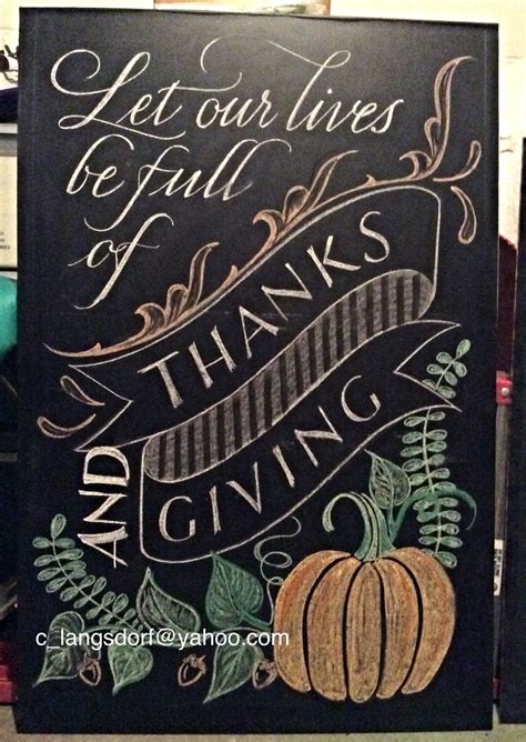 chalkboard thanksgiving ideas