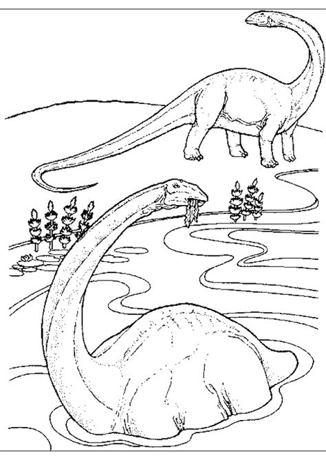 Coloriage Dinosaure Diplodocus  Hugolescargot.com